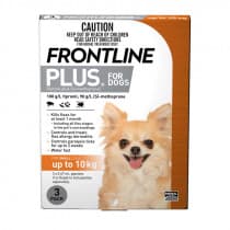 Frontline Plus For Small Dogs 0-10kg 3 Pack