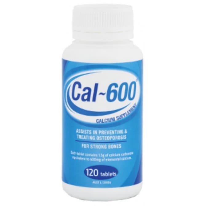 Buy Cal 600 Calcium Supplement 120 Tablets Online Pharmacy Direct