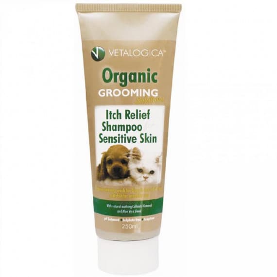 Vetalogica Organic Grooming Itch Relief Shampoo Sensitive Skin 250ml