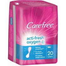 Carefree Acti-Fresh Oxygen Liners 20 Pack