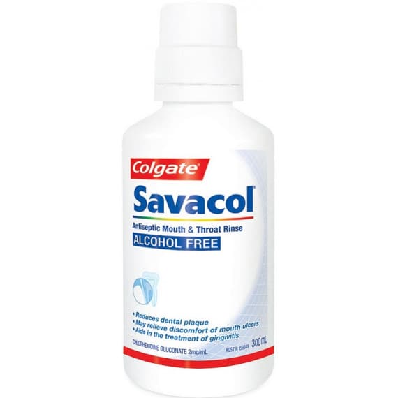 Savacol Mouth & Throat Rinse Alcohol Free 300ml
