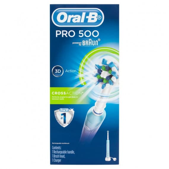 Oral-B Pro 500 CrossAction Rechargeable Electric Toothbrush