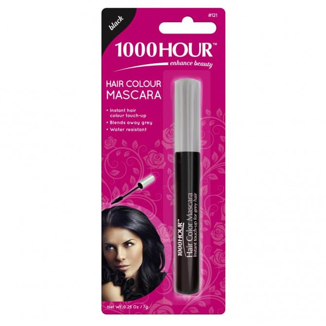 1000 Hour Hair Colour Mascara Black 7g 9313312071219