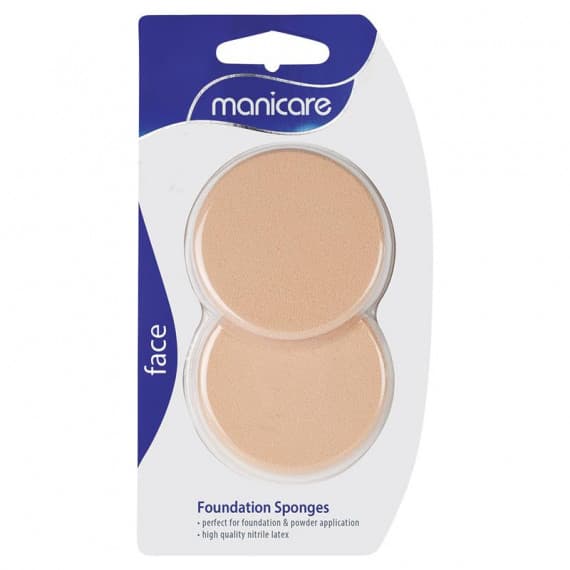 Manicare Foundation Sponges Compact Latex 2 Pack