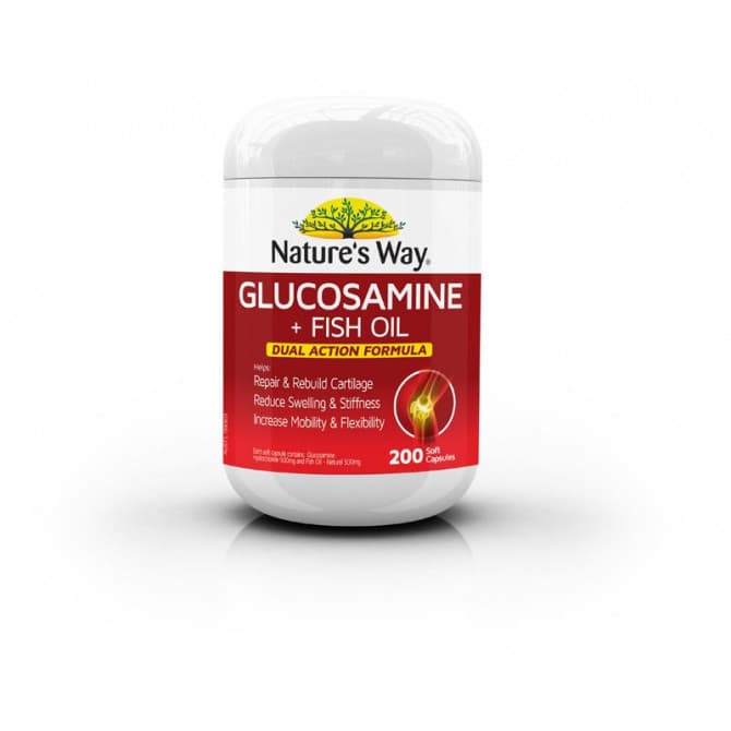 Natures Way Glucosamine plus Fish Oil 200 Capsules 26355337