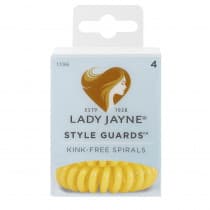 Lady Jayne Style Guards Kink Free Spirals Yellow 4 Pack