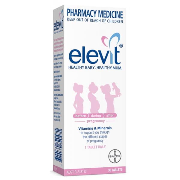 Buy Elevit Pregnancy Vitamins & Minerals 30 Tablets Online