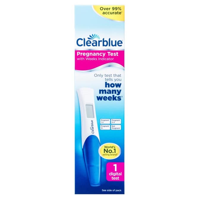 Buy Clearblue Pregnancy Test With Weeks Indicator Digital Test 1 Test