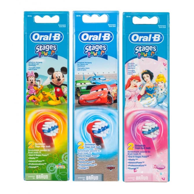 Buy Oral-B Stages Power Brush Heads Disney Kids 2 Pack Online | Pharmacy  Direct