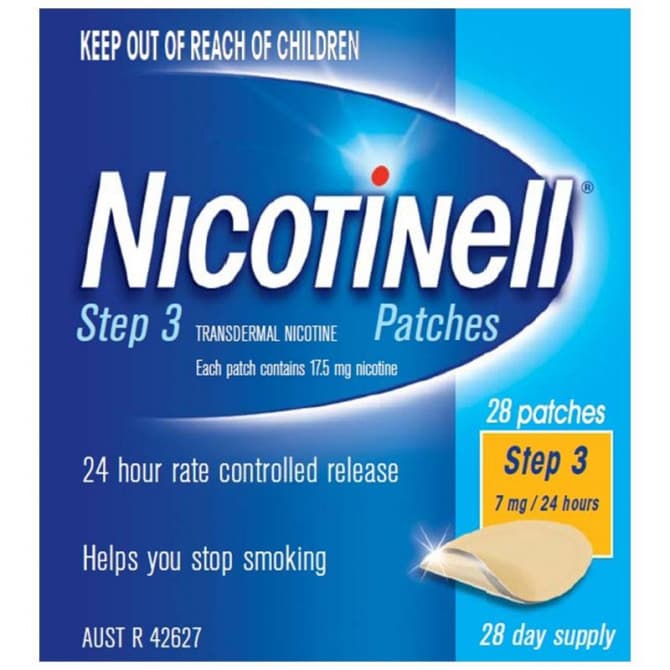 Buy Nicotinell Patches Step 3 7mg 28 Patches Online Pharmacy Direct