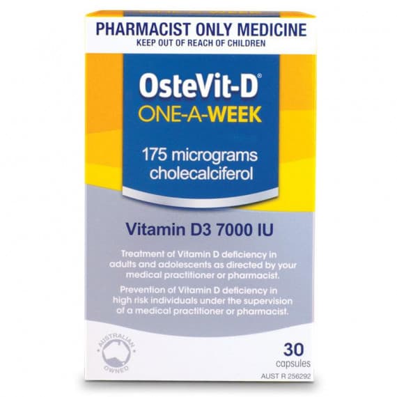 Buy Ostevit D One A Week Vitamin D3 7000 IU 30 Capsules Online