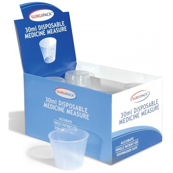 Buy Surgipack Medicine Measuring Cup 30ml Online Pharmacy Direct