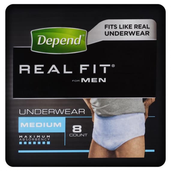 Buy Depend Realfit Underwear For Men Medium 8 Pack Online Pharmacy Direct