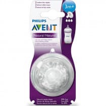 Avent Natural Medium Flow Teat 2 Pack