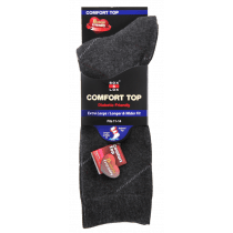 Sox & Lox Business Diabetic Friendly (Extra Large) Socks Grey (Size 11 - 14)