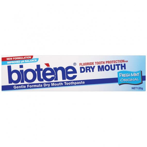 Buy Biotene Dry Mouth Toothpaste Original Fresh Mint 120g Online Pharmacy Direct