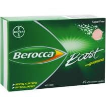 Berocca Boost with Guarana 20 Effervescent Tablets