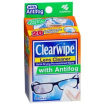 Clear Wipe Lens Cleaner With Antifog 20 Wipes