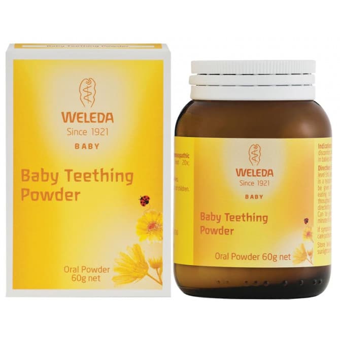 weleda baby teething powder