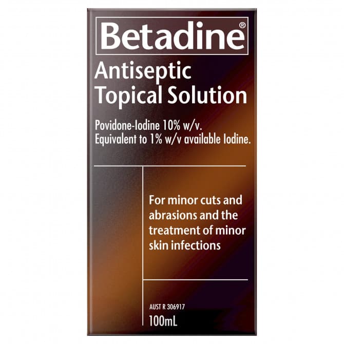 Betadine Antiseptic Topical Solution 100ml 9300655603030