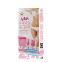 Nads Hair Removal Sensitive Bikini & Underarm Wax Strips 24 Pack