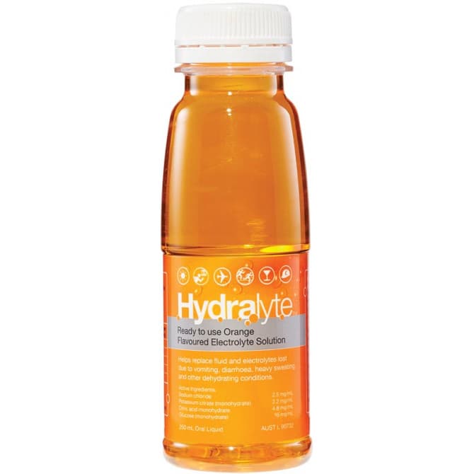 Buy Hydralyte Electrolyte Solution Orange 250ml Online Pharmacy Direct