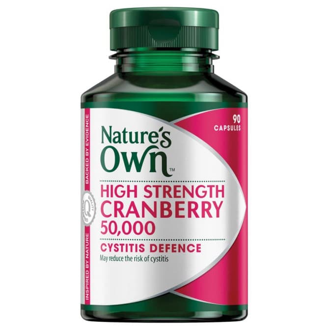 Natures Own High Strength Cranberry 50000 90 Capsules 9316090018902