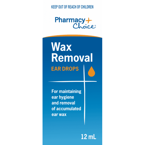 Pharmacy Choice Wax Removal Ear Drops 12ml 9316100306296