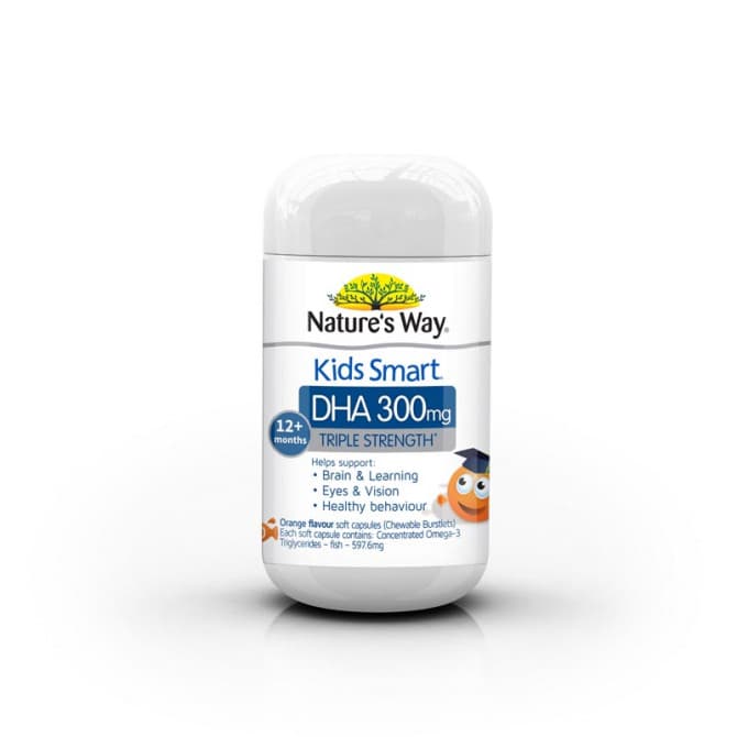 Buy Natures Way Kids Smart Triple Strength DHA 50 Capsules Online | Pharmacy Direct