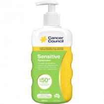 Cancer Council Sensitive Sunscreen SPF 50+ Pump 200ml