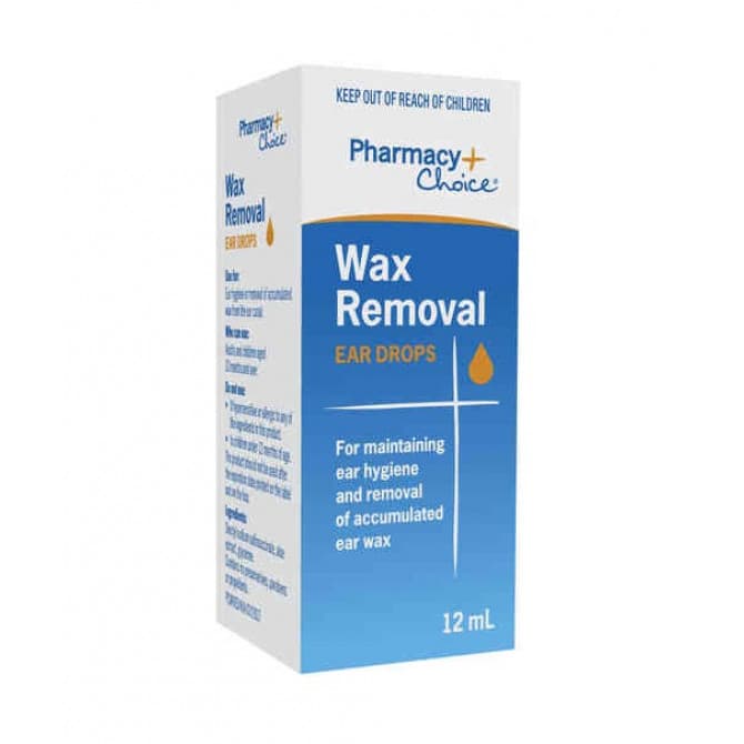 Pharmacy Choice Wax Removal Ear Drops 12ml 9316100306296