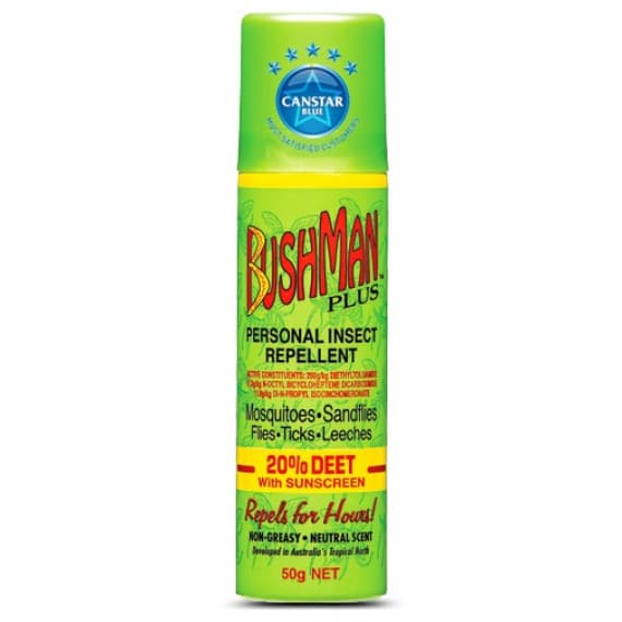 BUshman Plus UV Insect Repellent Aerosol with Sunscreen 50g