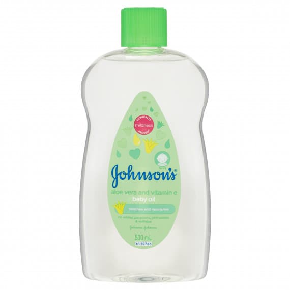 Johnsons Baby Oil With Aloe Vera & Vitamin E 500ml