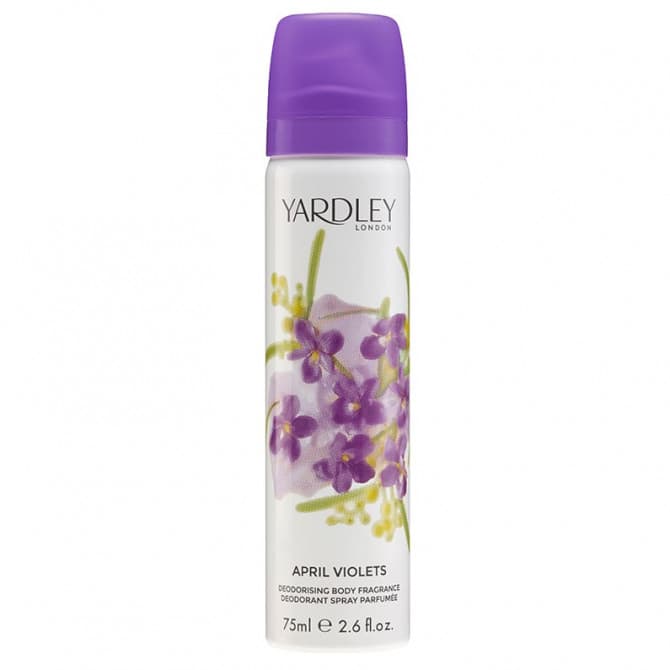 Buy Yardley April Violets Body Spray 75ml Online Pharmacy Direct