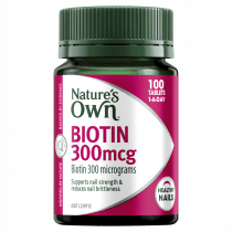 Natures Own Biotin 300mcg 100 Tablets