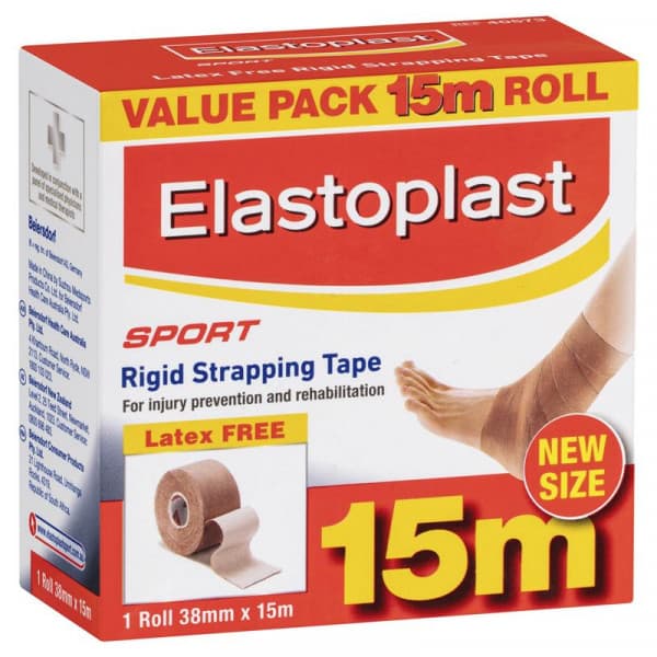 Buy Elastoplast Sport Rigid Strapping Tape 38mm x 15m Tan Online Pharmacy Direct