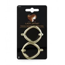 Lady Jayne Thick Round Barrettes 2 Pack