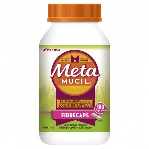 Metamucil Multihealth Fibercaps 100 Capsules