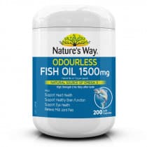 Natures Way Fish Oil Odourless 1500mg 200 Capsules