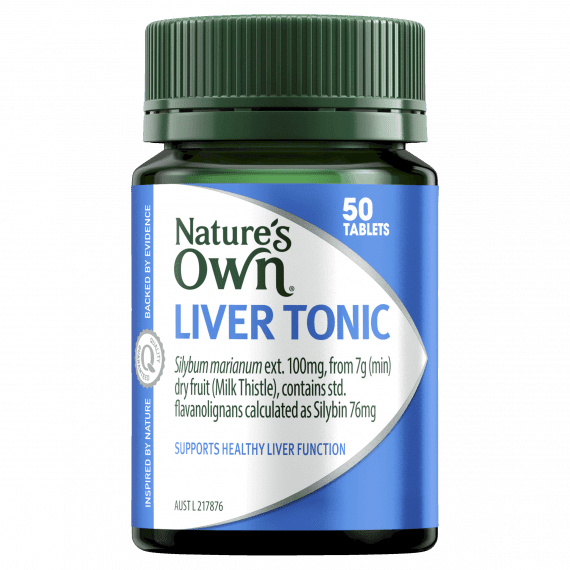 Natures Own Liver Tonic Milk Thistle 7000mg 50 Tablets