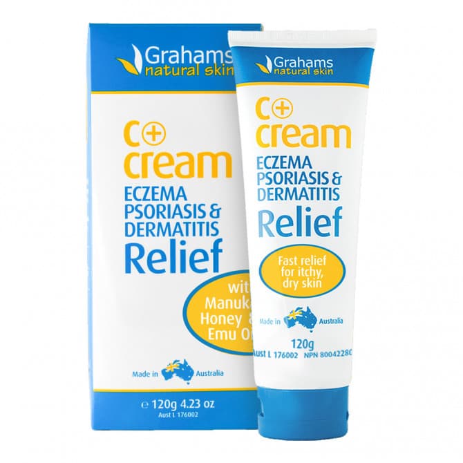 Grahams C+ Eczema &amp; Dermatitis Cream 120g 9332996000124