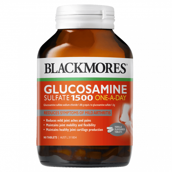 Blackmores Glucosamine Sulfate 1500 One A Day 90 Tablets 9300807249499