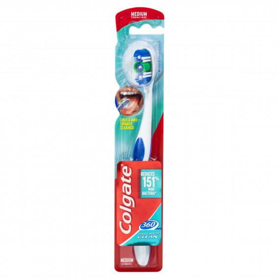 Colgate 360° Whole Mouth Clean Toothbrush Medium