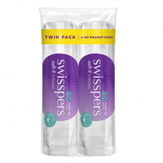 Swisspers Make Up Pads Twin Pack 2 x 80 Pads