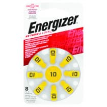 Energizer Hearing Aid AZ10 Batteries 8 Pack
