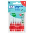 Tepe Interdental Brush Red 0.5mm Size 2 6 Pack