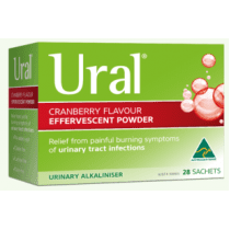 Ural Effervescent Powder Cranberry 4g 28 Packs