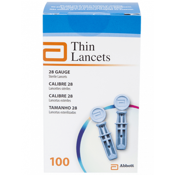 Abbott Thin Lancets 100 Lancets