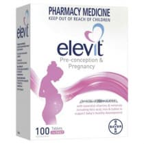 Elevit Pregnancy Vitamins & Minerals 100 Tablets