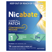 Nicabate Patches Clear 21mg 14 Days